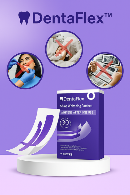 DentaFlex™ Teeth Whitening Strips – 95% valkoisemmat hampaat 30 minuutissa